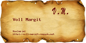 Voll Margit névjegykártya